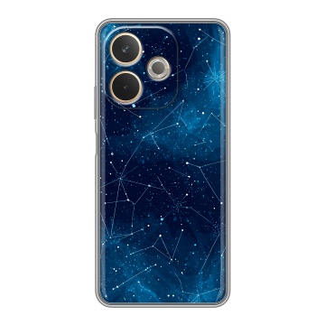 Силиконовый чехол на OPPO A5 Pro с принтом Космос звезды