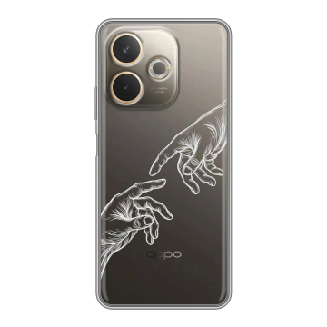 Силиконовый чехол на OPPO A5 Pro с принтом Сотворение мира