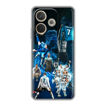 Силиконовый чехол на OPPO A5 Pro с принтом Реал Роналдо