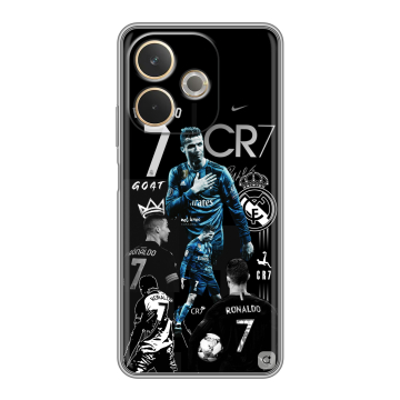 Силиконовый чехол на OPPO A5 Pro с принтом Реал Роналдо