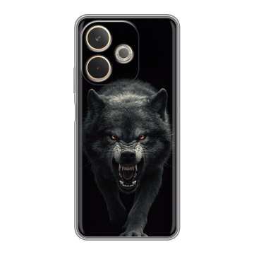 Силиконовый чехол на OPPO A5 Pro с принтом Волк