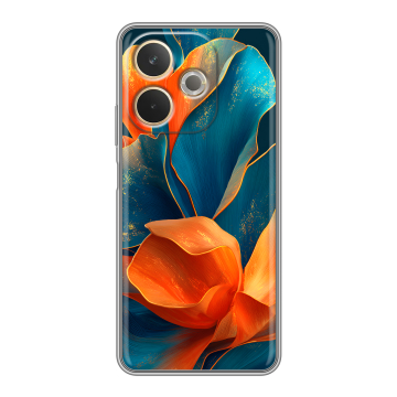 Силиконовый чехол на OPPO A5 Pro с принтом Цветы