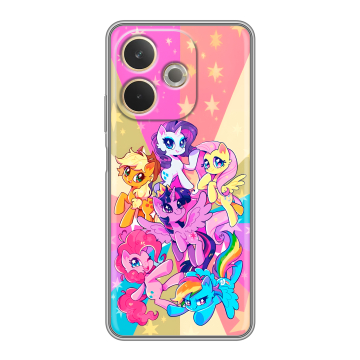 Силиконовый чехол на OPPO A5 Pro с принтом My little pony Дружба чудо