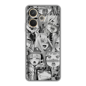 Силиконовый чехол на OPPO A5 Pro с принтом Ahegao Ахегао Аниме