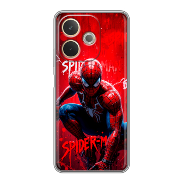 Силиконовый чехол на OPPO A5 Pro с принтом Spiderman Человек паук
