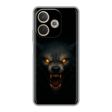 Силиконовый чехол на OPPO A5 Pro с принтом Волк