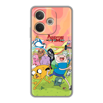 Силиконовый чехол на OPPO A5 Pro с принтом Adventure time Время приключений