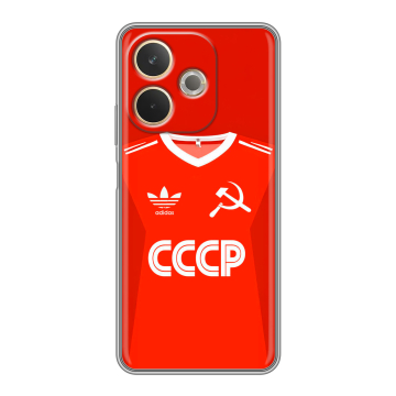 Силиконовый чехол на OPPO A5 Pro с принтом Флаг Герб СССР