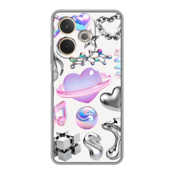 Силиконовый чехол на OPPO A5 Pro с принтом Y2K