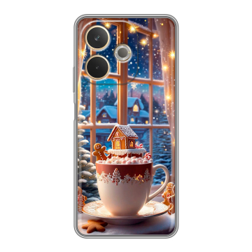 Силиконовый чехол на OPPO A5 Pro с принтом Новый год