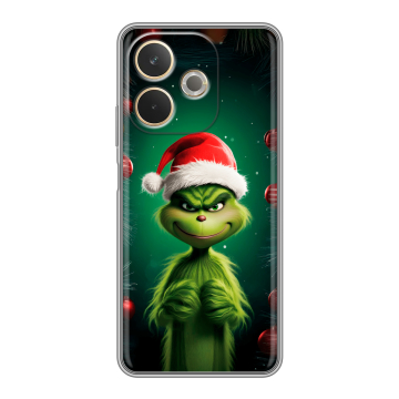 Силиконовый чехол на OPPO A5 Pro с принтом Гринч Новый год Рождество