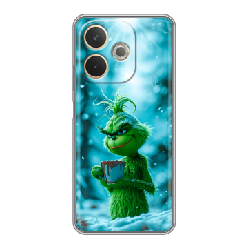 Силиконовый чехол на OPPO A5 Pro с принтом Новый год гринч