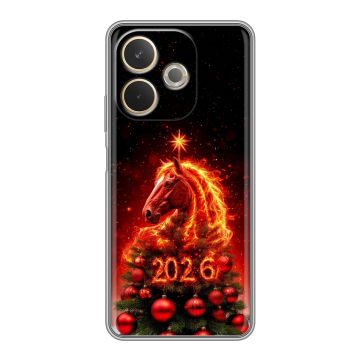 Силиконовый чехол на OPPO A5 Pro с принтом Новый год