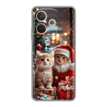 Силиконовый чехол на OPPO A5 Pro с принтом Новый год