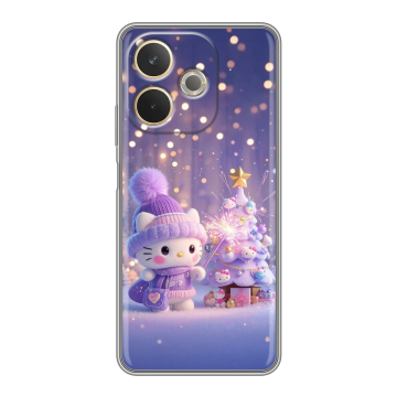 Силиконовый чехол на OPPO A5 Pro с принтом Новый год Силиконовый чехол на OPPO A5 Pro с принтом Новый год