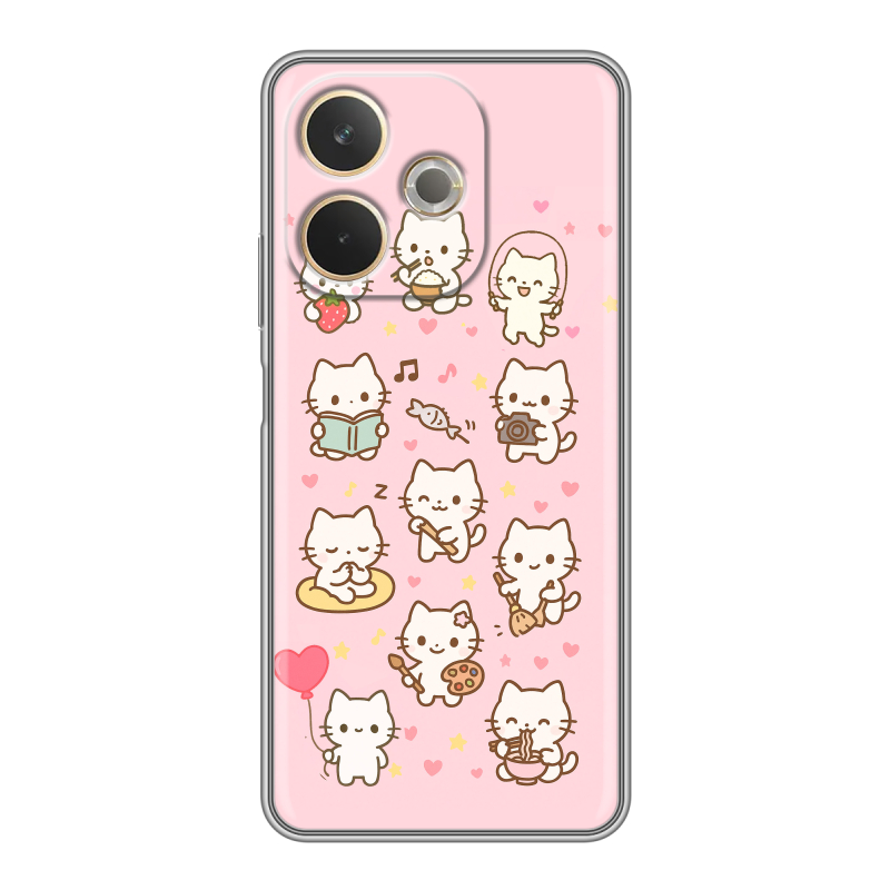 Силиконовый чехол на OPPO A5 Pro с принтом Hello Kitty Хелоу Кити Силиконовый чехол на OPPO A5 Pro с принтом Hello Kitty Хелоу Кити