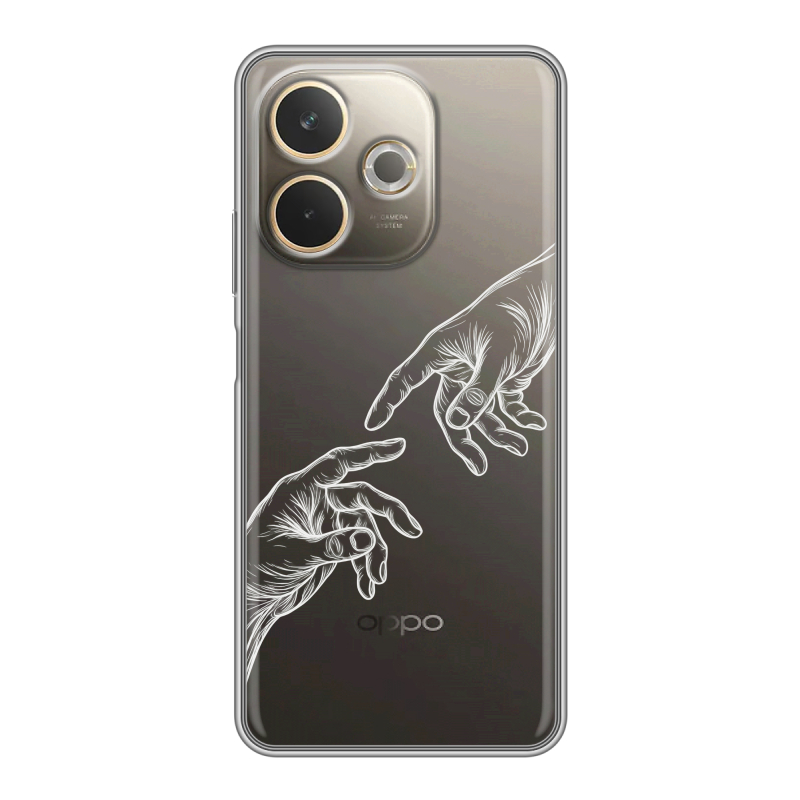 Силиконовый чехол на OPPO A5 Pro с принтом Сотворение мира Силиконовый чехол на OPPO A5 Pro с принтом Сотворение мира