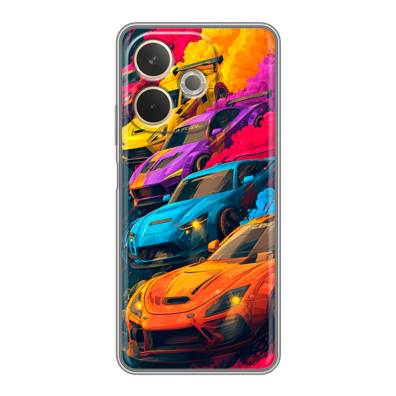 Силиконовый чехол на OPPO A5 Pro с принтом Тачки Силиконовый чехол на OPPO A5 Pro с принтом Тачки