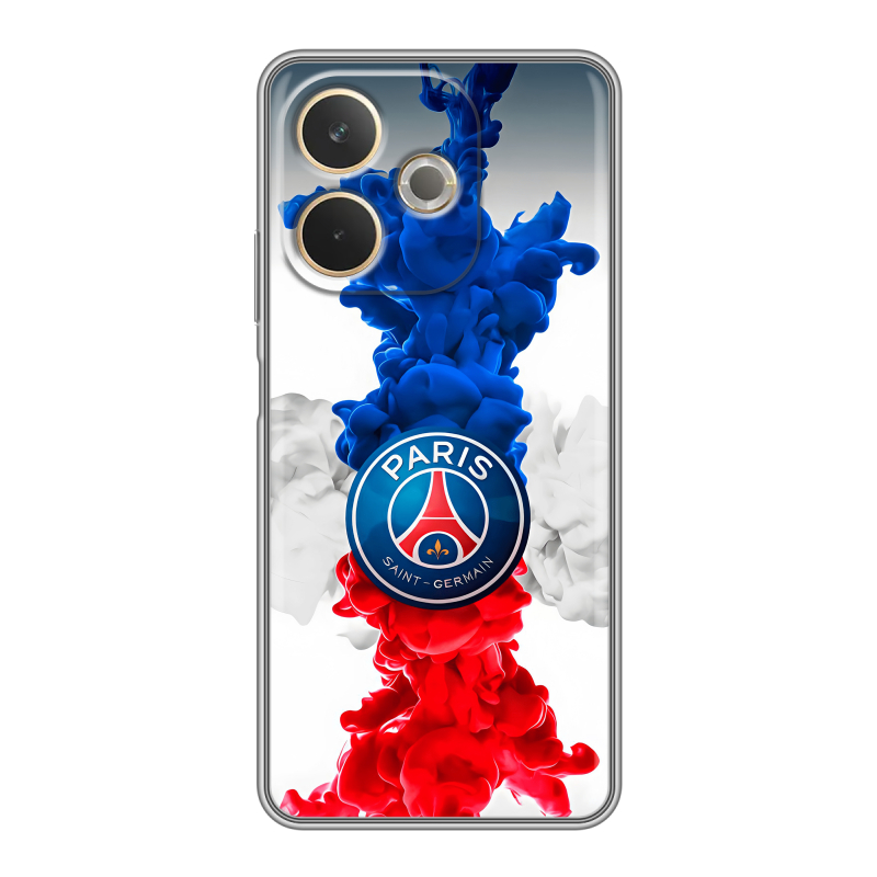 Силиконовый чехол на OPPO A5 Pro с принтом PSG ПСЖ Силиконовый чехол на OPPO A5 Pro с принтом PSG ПСЖ