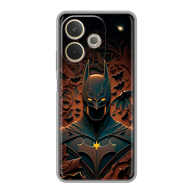 Силиконовый чехол на OPPO A5 Pro с принтом Batman Бэтмен Силиконовый чехол на OPPO A5 Pro с принтом Batman Бэтмен