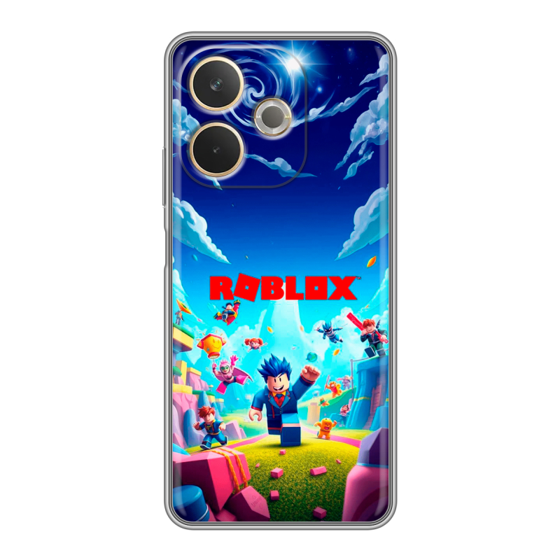 Силиконовый чехол на OPPO A5 Pro с принтом Roblox Роблокс Силиконовый чехол на OPPO A5 Pro с принтом Roblox Роблокс