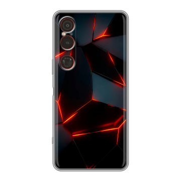 Силиконовый чехол на Sony Xperia 1 VI с принтом Яркие абстракции Силиконовый чехол на Sony Xperia 1 VI с принтом Яркие абстракции