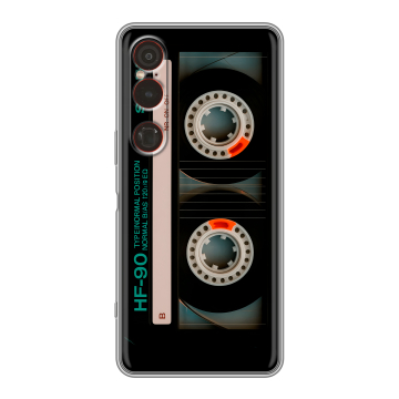 Силиконовый чехол на Sony Xperia 1 VI с принтом Кассета Силиконовый чехол на Sony Xperia 1 VI с принтом Кассета