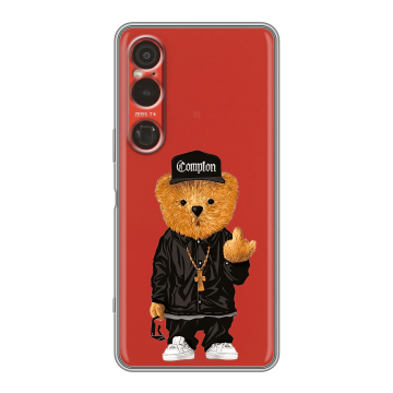 Силиконовый чехол на Sony Xperia 1 VI с принтом Мишка Силиконовый чехол на Sony Xperia 1 VI с принтом Мишка