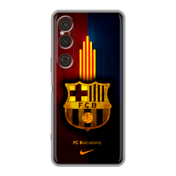 Силиконовый чехол на Sony Xperia 1 VI с принтом Барселона Barcelona