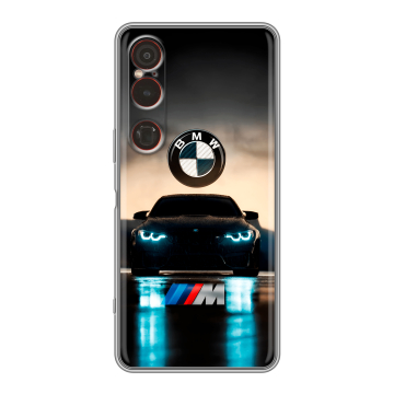 Силиконовый чехол на Sony Xperia 1 VI с принтом БМВ BMW Силиконовый чехол на Sony Xperia 1 VI с принтом БМВ BMW