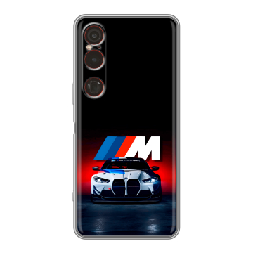 Силиконовый чехол на Sony Xperia 1 VI с принтом БМВ BMW Силиконовый чехол на Sony Xperia 1 VI с принтом БМВ BMW