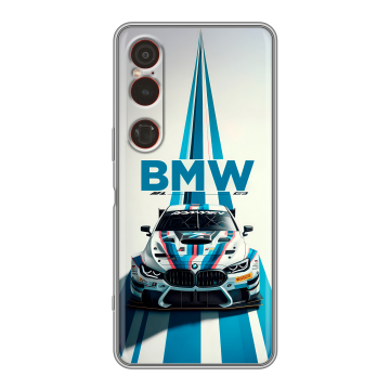 Силиконовый чехол на Sony Xperia 1 VI с принтом БМВ BMW Силиконовый чехол на Sony Xperia 1 VI с принтом БМВ BMW