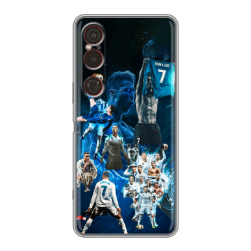 Силиконовый чехол на Sony Xperia 1 VI с принтом Реал Роналдо Силиконовый чехол на Sony Xperia 1 VI с принтом Реал Роналдо