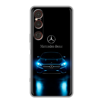 Силиконовый чехол на Sony Xperia 1 VI с принтом Mercedes Мерседес