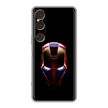 Силиконовый чехол на Sony Xperia 1 VI с принтом IronMan Железный человек Силиконовый чехол на Sony Xperia 1 VI с принтом IronMan Железный человек