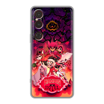 Силиконовый чехол на Sony Xperia 1 VI с принтом Hazbin Hotel Отель Хазбин Силиконовый чехол на Sony Xperia 1 VI с принтом Hazbin Hotel Отель Хазбин