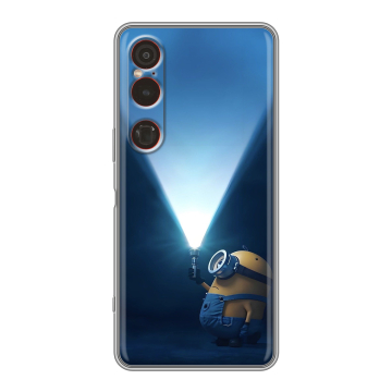Силиконовый чехол на Sony Xperia 1 VI с принтом Миньоны Силиконовый чехол на Sony Xperia 1 VI с принтом Миньоны