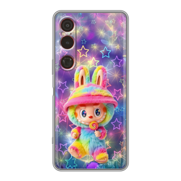 Силиконовый чехол на Sony Xperia 1 VI с принтом Labubu Лабубу Силиконовый чехол на Sony Xperia 1 VI с принтом Labubu Лабубу