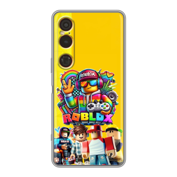 Силиконовый чехол на Sony Xperia 1 VI с принтом Roblox Роблокс Силиконовый чехол на Sony Xperia 1 VI с принтом Roblox Роблокс