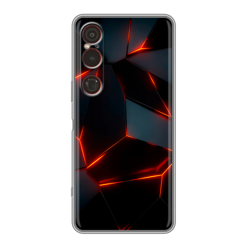 Силиконовый чехол на Sony Xperia 1 VI с принтом Яркие абстракции Силиконовый чехол на Sony Xperia 1 VI с принтом Яркие абстракции