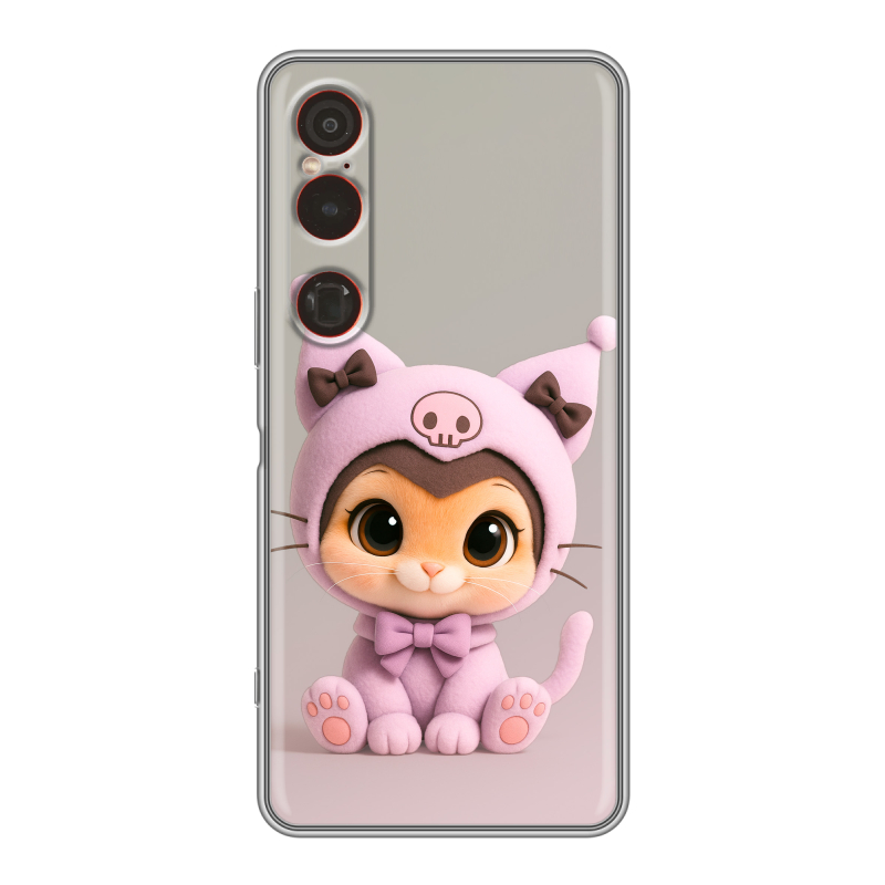 Силиконовый чехол на Sony Xperia 1 VI с принтом Куроми Kuromi Силиконовый чехол на Sony Xperia 1 VI с принтом Куроми Kuromi