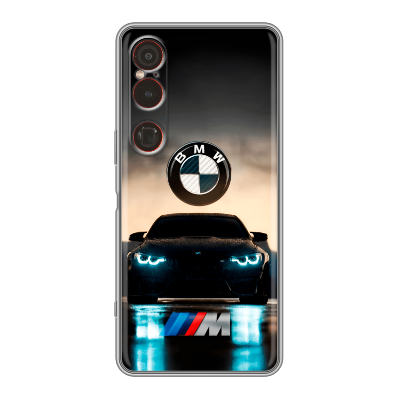 Силиконовый чехол на Sony Xperia 1 VI с принтом БМВ BMW Силиконовый чехол на Sony Xperia 1 VI с принтом БМВ BMW