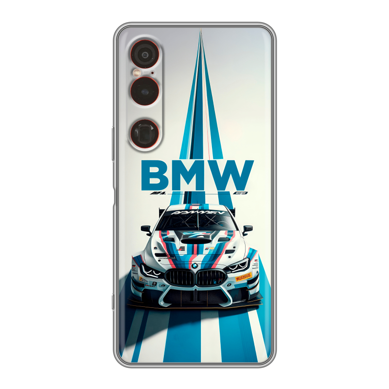 Силиконовый чехол на Sony Xperia 1 VI с принтом БМВ BMW Силиконовый чехол на Sony Xperia 1 VI с принтом БМВ BMW