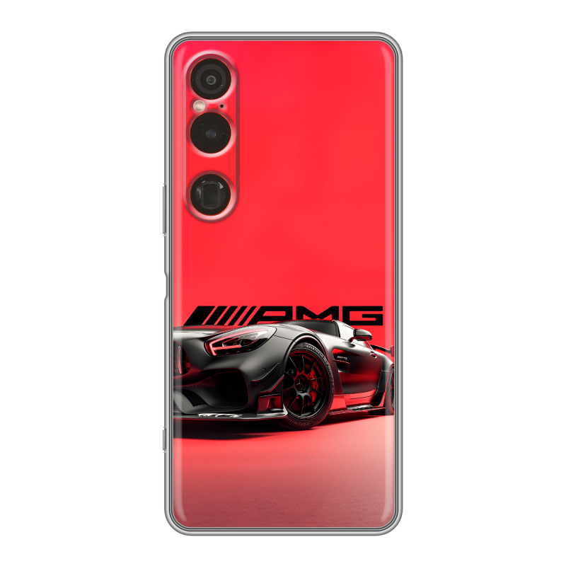 Силиконовый чехол на Sony Xperia 1 VI с принтом Мерседес Mercedes AMG Силиконовый чехол на Sony Xperia 1 VI с принтом Мерседес Mercedes AMG