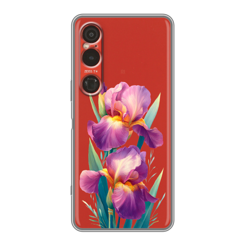 Силиконовый чехол на Sony Xperia 1 VI с принтом Цветы орхидеи Силиконовый чехол на Sony Xperia 1 VI с принтом Цветы орхидеи