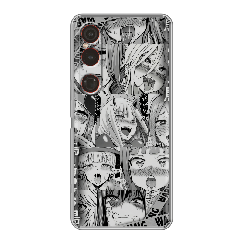 Силиконовый чехол на Sony Xperia 1 VI с принтом Ahegao Ахегао Аниме Силиконовый чехол на Sony Xperia 1 VI с принтом Ahegao Ахегао Аниме