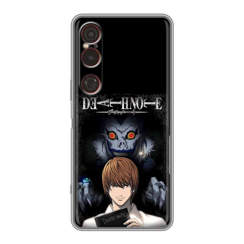 Силиконовый чехол на Sony Xperia 1 VI с принтом Death note Тетрадь смерти Силиконовый чехол на Sony Xperia 1 VI с принтом Death note Тетрадь смерти
