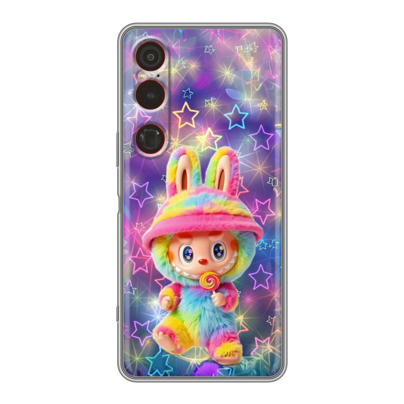 Силиконовый чехол на Sony Xperia 1 VI с принтом Labubu Лабубу Силиконовый чехол на Sony Xperia 1 VI с принтом Labubu Лабубу
