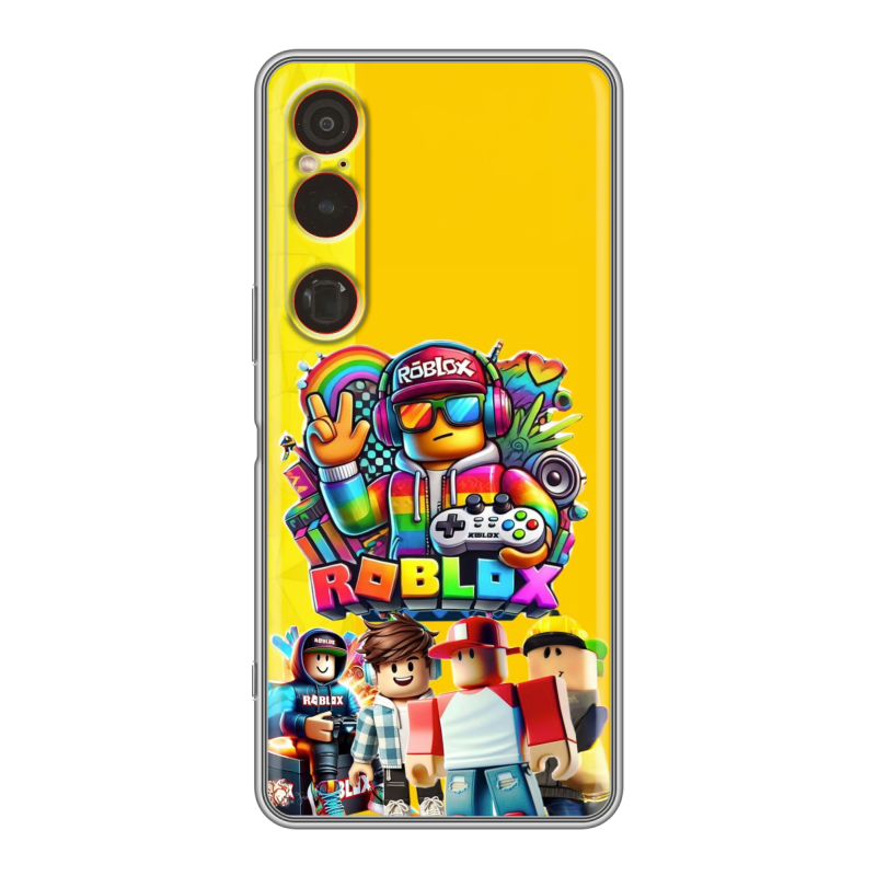 Силиконовый чехол на Sony Xperia 1 VI с принтом Roblox Роблокс Силиконовый чехол на Sony Xperia 1 VI с принтом Roblox Роблокс
