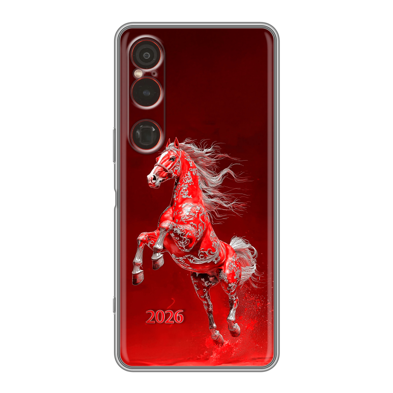 Силиконовый чехол на Sony Xperia 1 VI с принтом Новый год Силиконовый чехол на Sony Xperia 1 VI с принтом Новый год